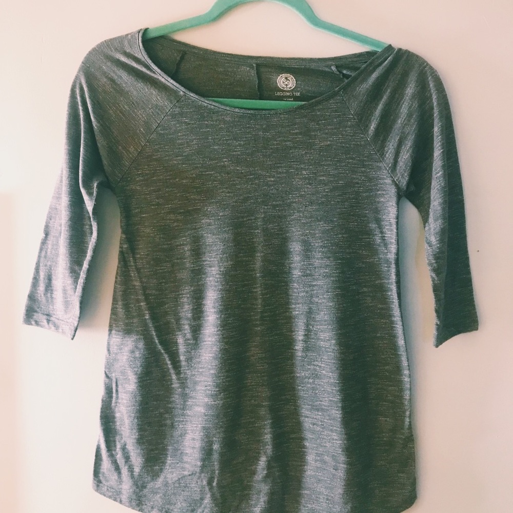 SO grey legging tee